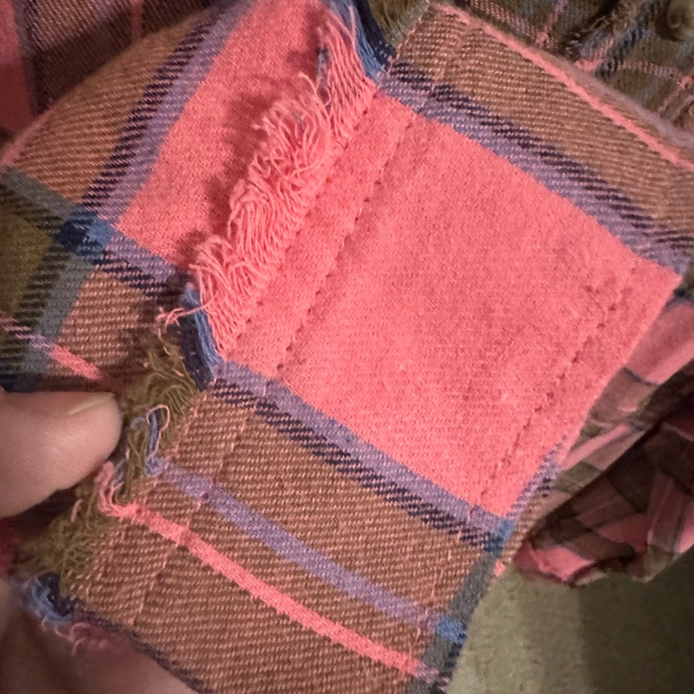 Pink Flannel shirt NWT - Picture 7 of 13